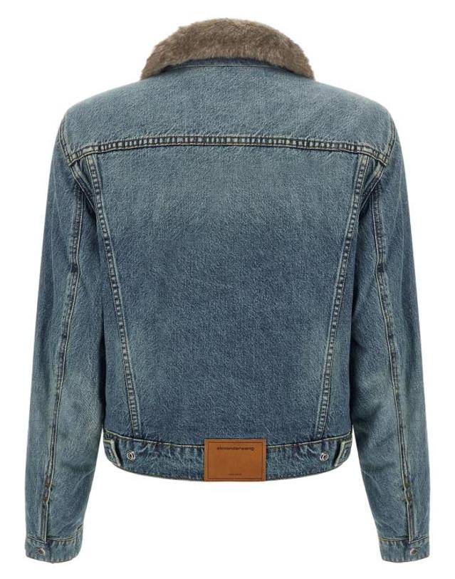 알렉산더 왕 [해외직구] 26FW 데님 X 알렉산더 왕 자켓 DE343051BM BLUE 착용컷