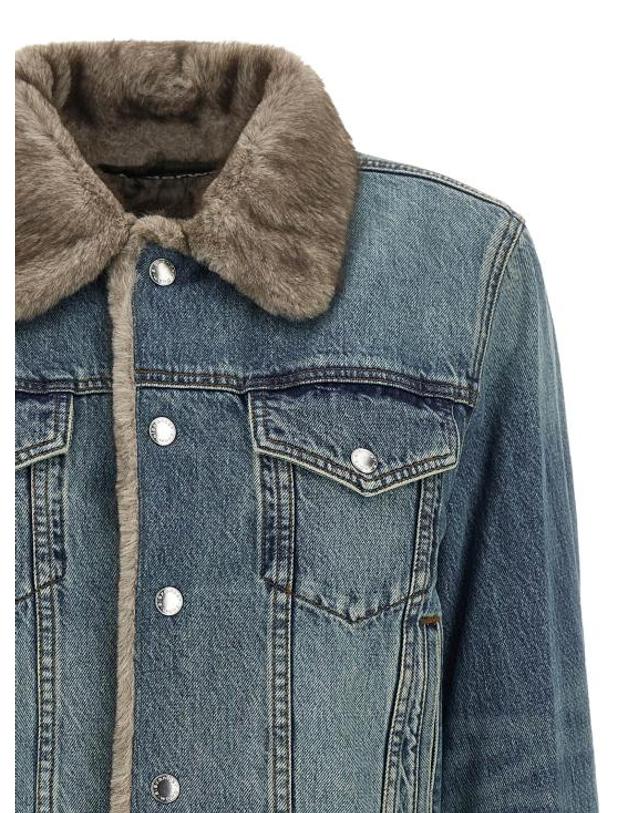 알렉산더 왕 [해외직구] 26FW 데님 X 알렉산더 왕 자켓 DE343051BM BLUE 착용컷