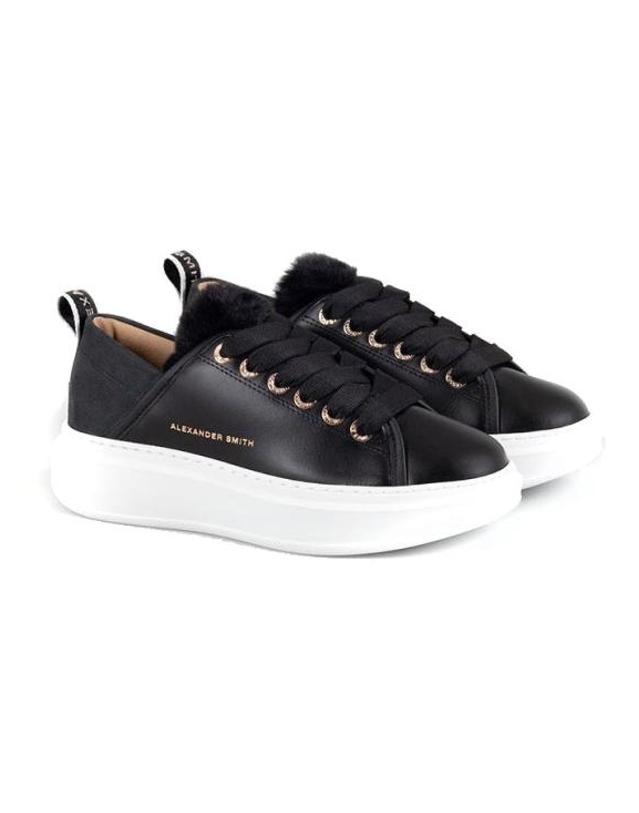 알렉산더 스미스 [해외직구] 24FW 알렉산더 스미스 스니커즈 WYW 0051 BLK Black 착용컷