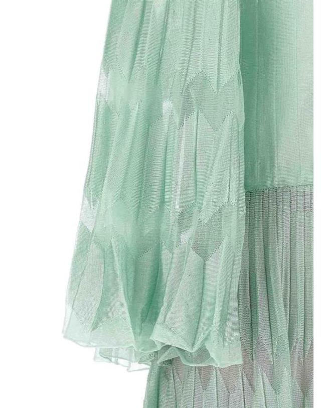 안토니노 발렌티 [해외직구] 24SS 안토니오발렌티 롱 원피스 7280AV297 Green 착용컷