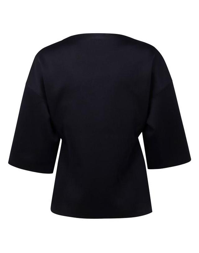 오라리 [해외직구] 25SS 오라리 블라우스 A25SP01WJ DARK BLUE 착용컷