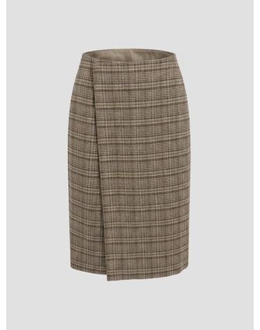 [해외직구] 26SS 오라리 미디 스커트 A26SS05SN VRY BG CHCK IVORY BEIGE CHECK