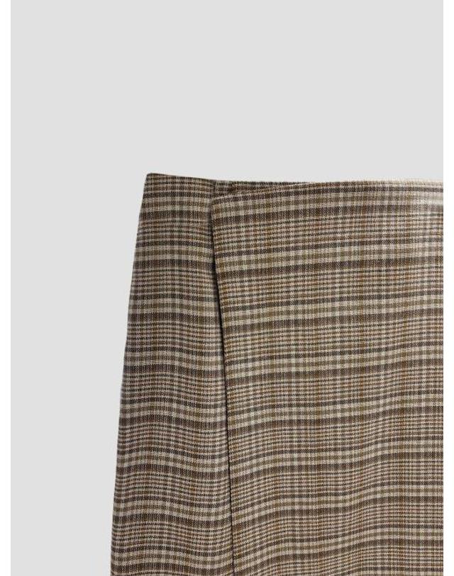오라리 [해외직구] 26SS 오라리 미디 스커트 A26SS05SN VRY BG CHCK IVORY BEIGE CHECK 착용컷