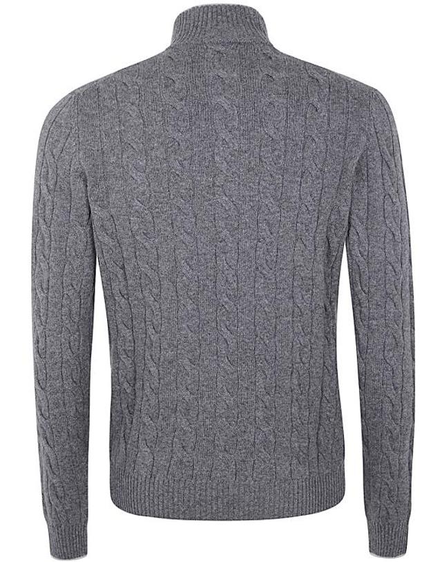 바르바 [해외직구] 24FW 발바 스웨터 KNITWEAR 1967223551 0098 GREY 착용컷