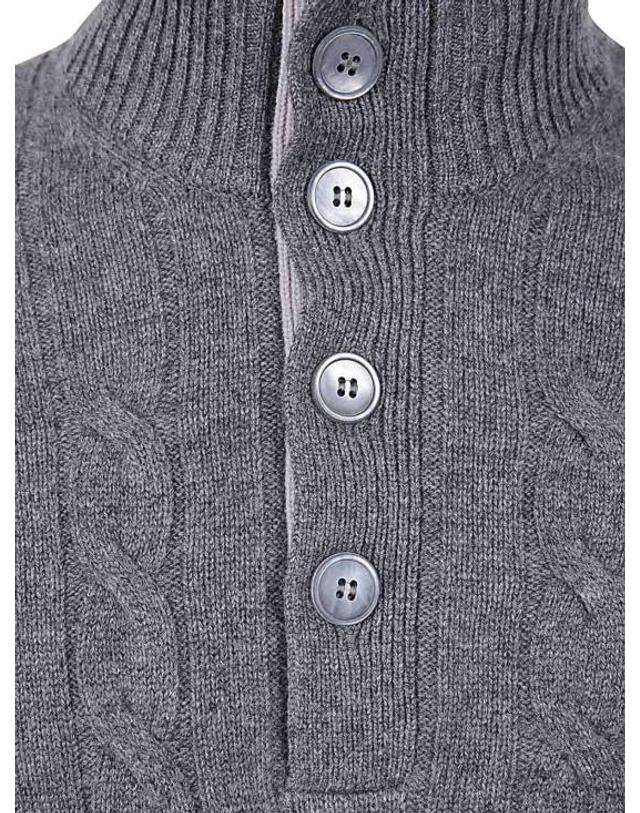 바르바 [해외직구] 24FW 발바 긴팔 티셔츠 KNITWEAR19672235510098 Grey 착용컷