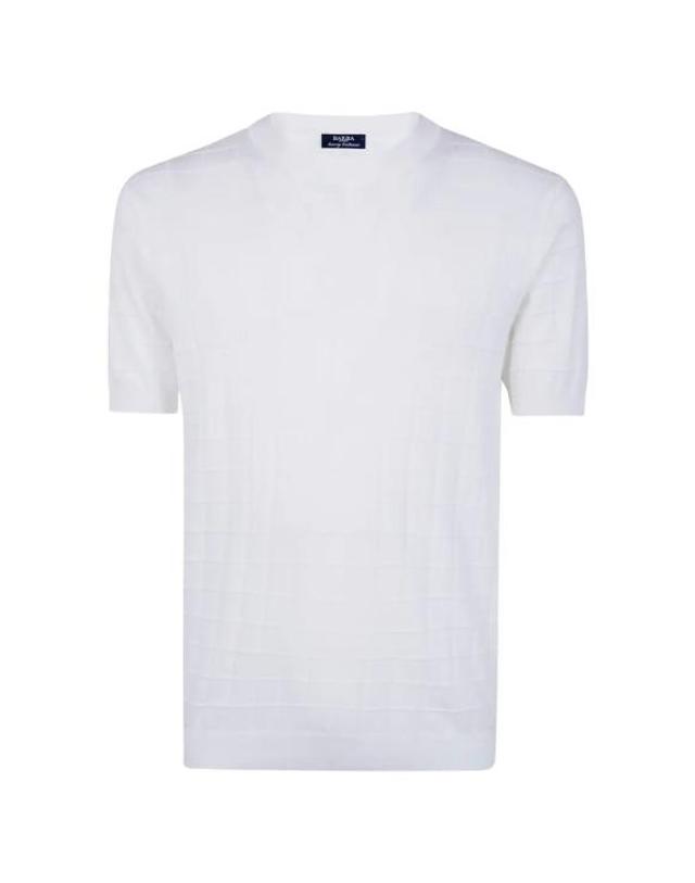 바르바 [해외직구] 26SS 발바 스웨터 TSHIRT PQ 1000 WHITE 착용컷