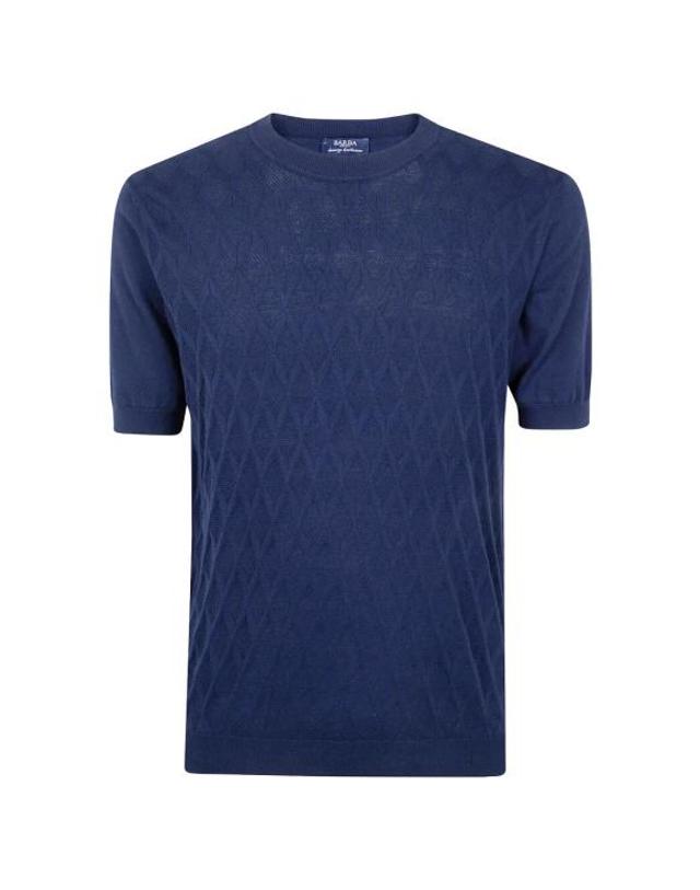 바르바 [해외직구] 26SS 발바 스웨터 TSHIRT PR 5000 BLUE 착용컷
