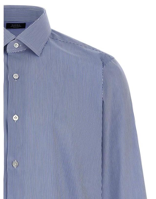 바르바 [해외직구] 26SS 발바 긴팔 셔츠 I1U12P01540780001 Blue 착용컷