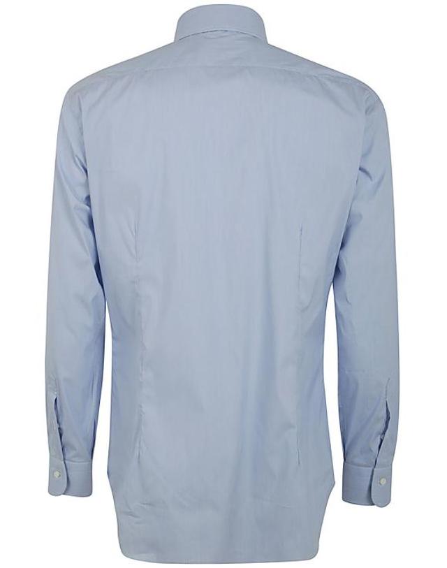 바르바 [해외직구] 24SS 발바 긴팔 셔츠 I1U13P0140130U 0002 BLUE 착용컷