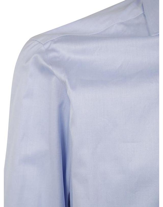 바르바 [해외직구] 24SS 발바 긴팔 셔츠 I1U13P0140111U 0003 BLUE 착용컷