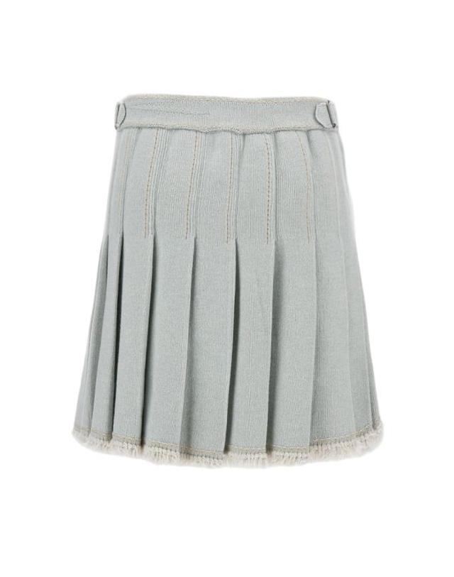 배리 [해외직구] 25FW 배리 미디 스커트 C301557372 Blue 착용컷