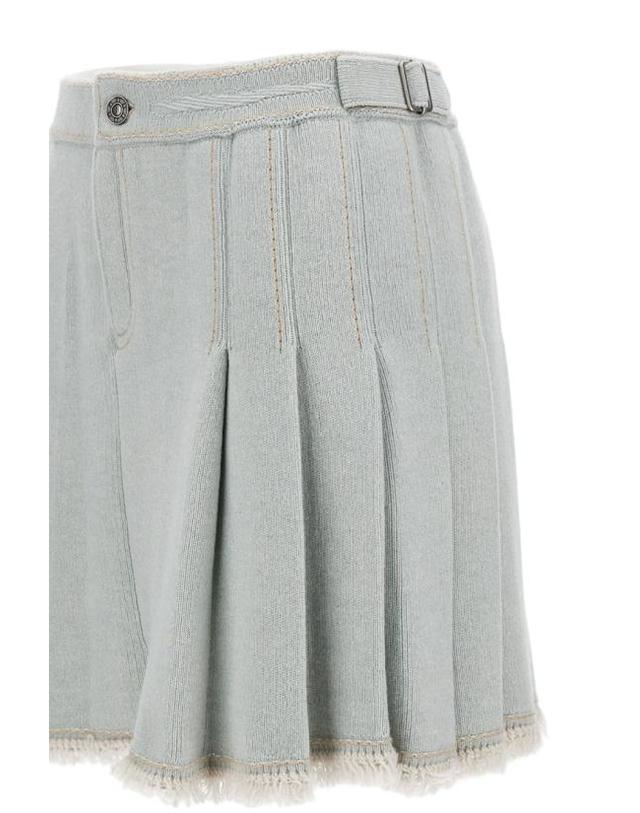 배리 [해외직구] 25FW 배리 미디 스커트 C301557372 Blue 착용컷