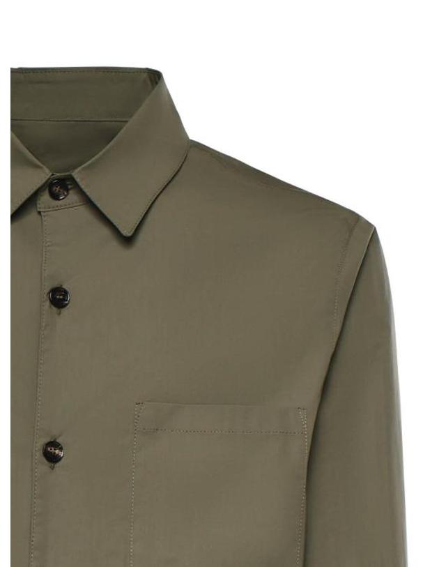 비 에이블 [해외직구] 26SS 비에이블 긴팔 셔츠 LEROYSTSCMILITARE Dark Green 착용컷