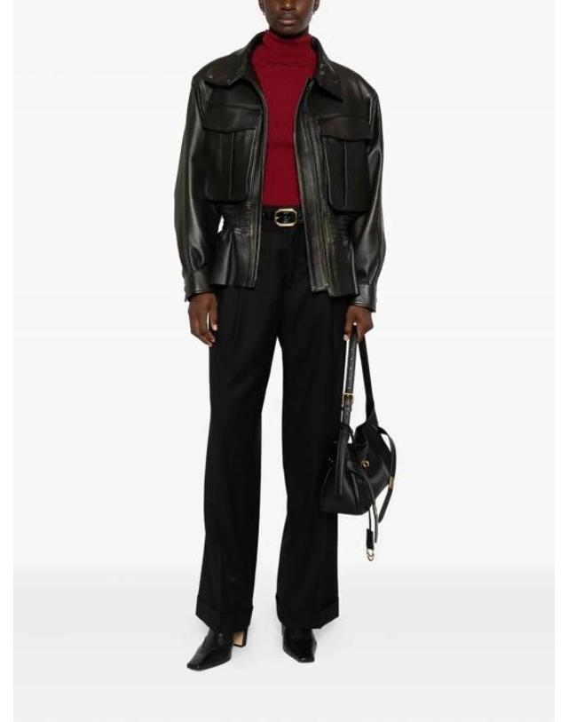 베르위치 [해외직구] 25FW 베르위치 스트레이트 팬츠 SIMONADR1483BLACK Black 착용컷