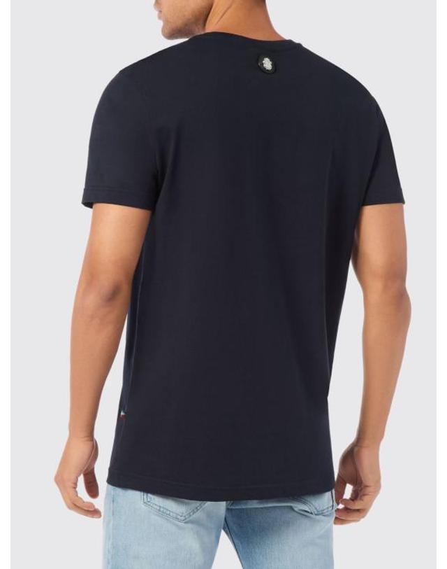 빌리어네어 [해외직구] 26FW 빌리어네어 반팔 티셔츠 OAECMTK8329BTE014N 24 Navy 착용컷