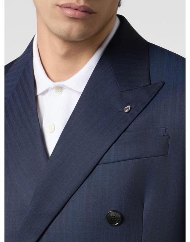 빌리어네어 [해외직구] 26FW 빌리어네어 자켓 IAFCMRF2156BKN003N 24 Navy 착용컷