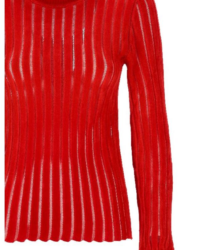 블루마린 [해외직구] 25FW 블루마린 스웨터 A544M172A N0313 LIPSTICK RED 착용컷