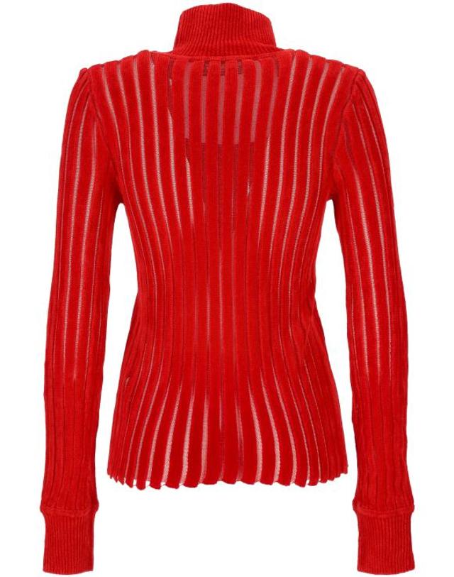 블루마린 [해외직구] 25FW 블루마린 스웨터 A544M172A N0313 LIPSTICK RED 착용컷