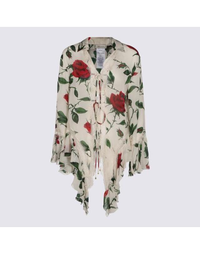 블루마린 [해외직구] 26FW 블루마린 블라우스 RF6236T905A L9636 AMBERLIGHT LIPSTICK 착용컷