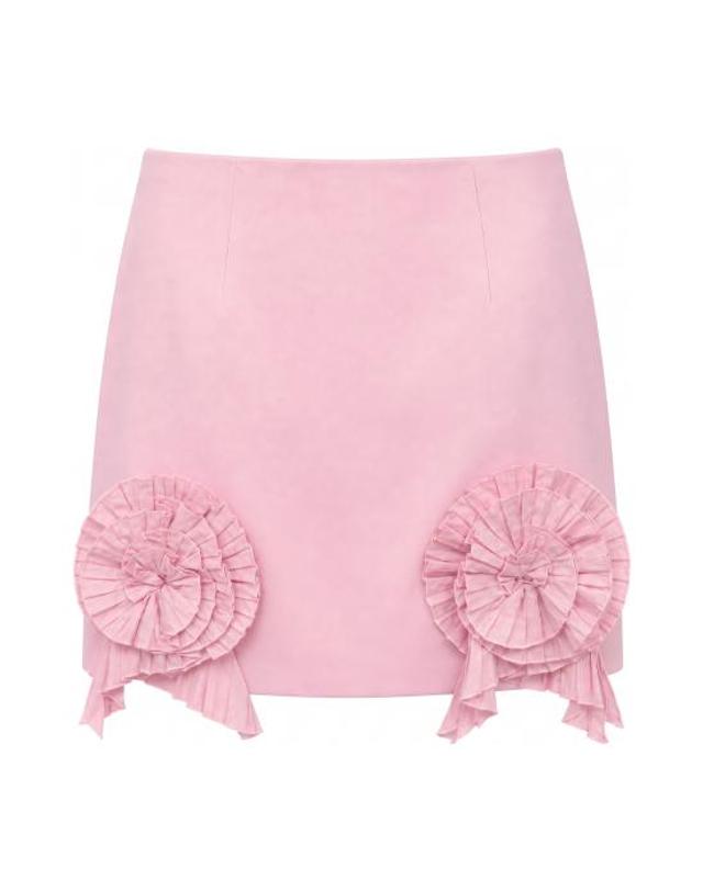 블루마린 [해외직구] 26FW 블루마린 미디 스커트 RF6050T8864 62126 AZALEA PINK 착용컷