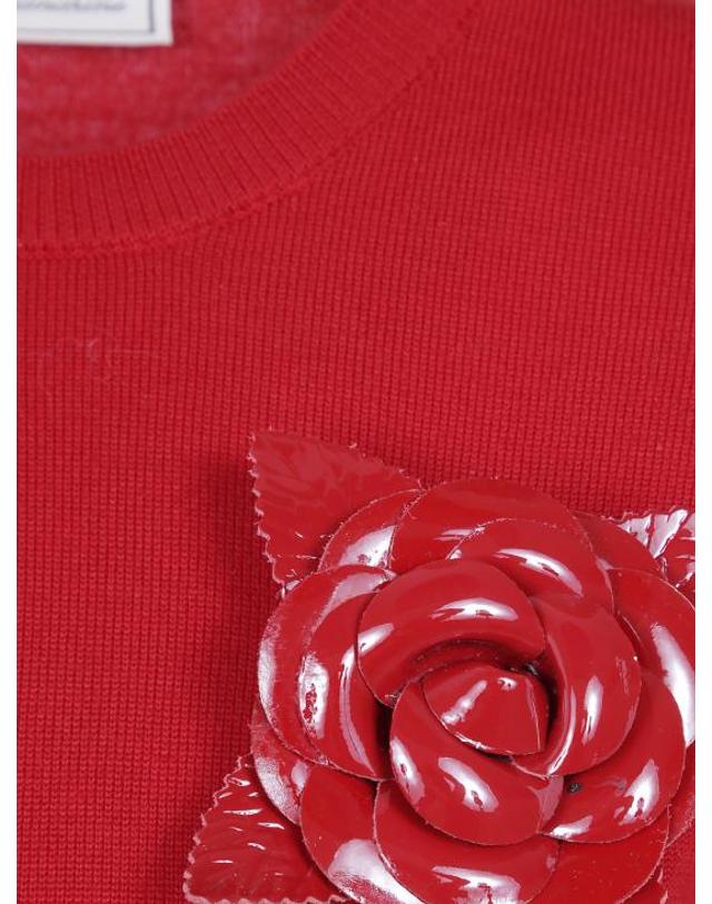 블루마린 [해외직구] 26FW 블루마린 스웨터 RF6180MA313 X0824 LIPSTICK RED 착용컷