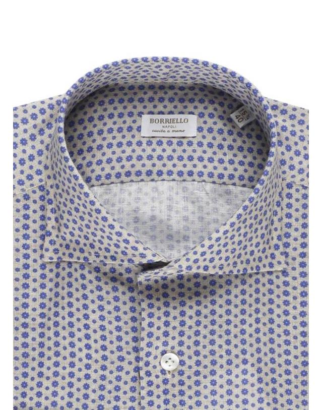 보리엘로 [해외직구] 26SS 보리엘로 셔츠 22048 1MARECHIARO Blue 착용컷