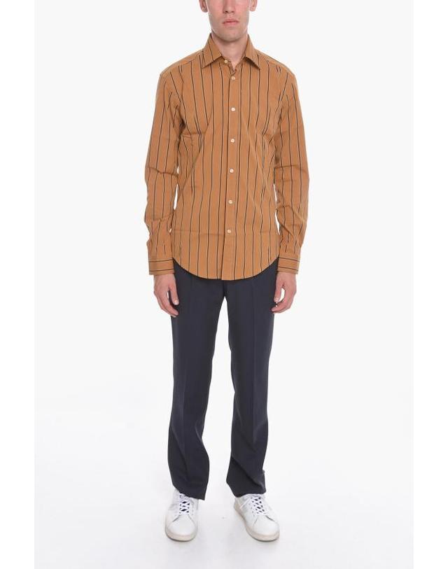 브라이언 데일즈 [해외직구] 브라이언데일스 긴팔 셔츠 BD141ST7881003 Brown 착용컷