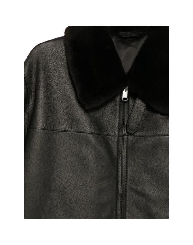 브리오니 [해외직구] 26FW 브리오니 가죽 자켓 PLDI0L OA701 1000 BLACK 착용컷