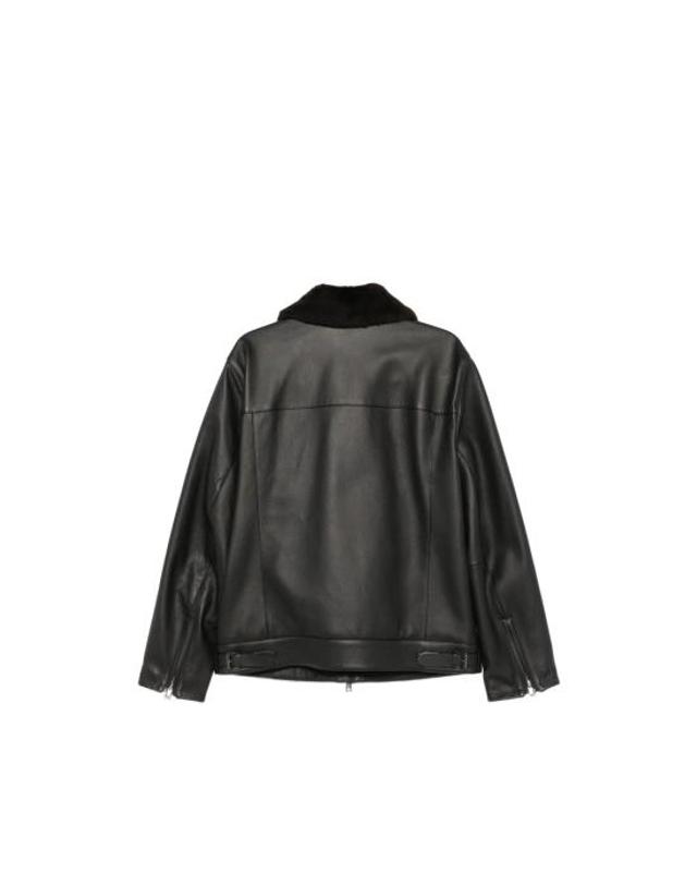 브리오니 [해외직구] 26FW 브리오니 가죽 자켓 PLDI0L OA701 1000 BLACK 착용컷