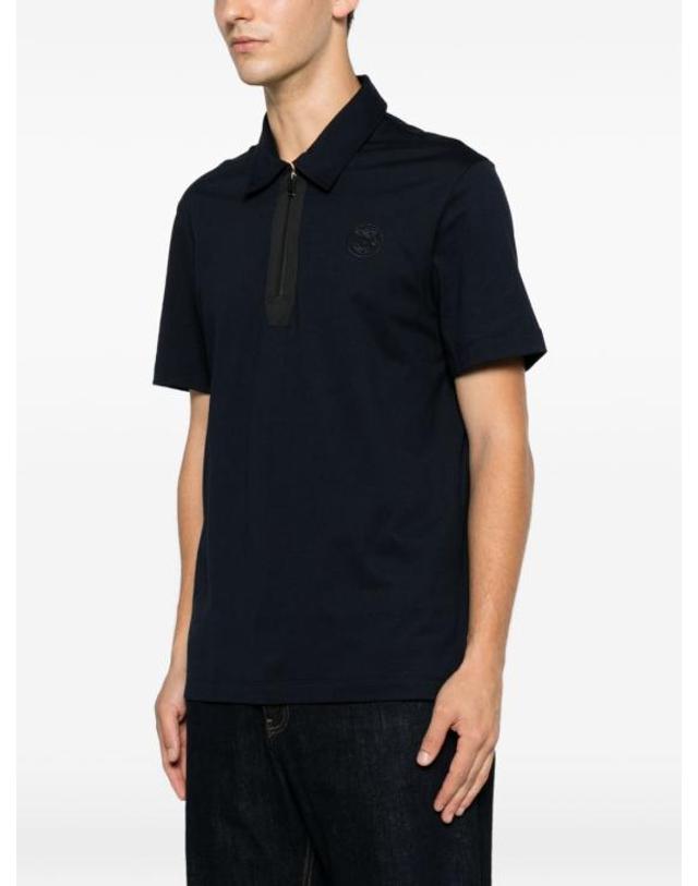 브리오니 [해외직구] 26SS 브리오니 폴로 티셔츠 UJUQ0L OD6204100 NAVY 착용컷