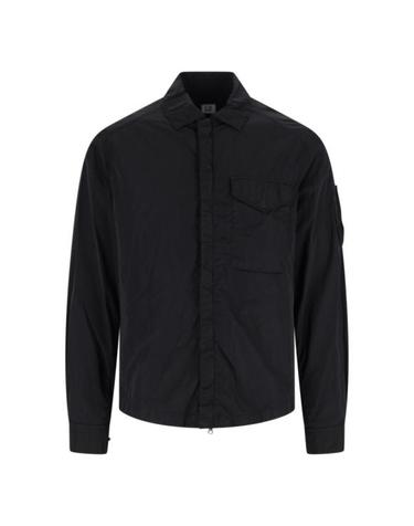 [해외직구] 25FW 씨피 컴퍼니 크롬 R 렌즈 오버셔츠 19CMOS089A005904G999 Black