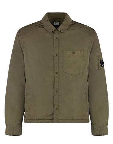 [해외직구] 25FW 씨피 컴퍼니 크롬 R 렌즈 버튼 오버셔츠 19CMOS088A 005904G683 GREEN