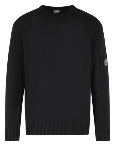 [해외직구] 26FW 씨피 컴퍼니 램스울 GRS 크루넥 렌즈 스웨터 RFCMKN707A 110149A999 Black