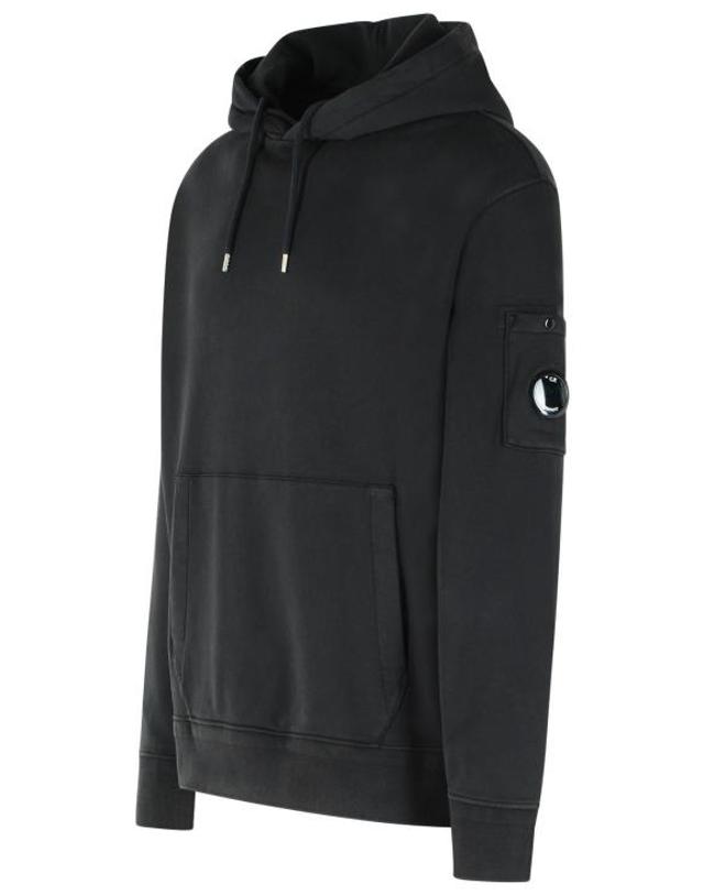 씨피 컴퍼니 [해외직구] 26SS 씨피 컴퍼니 후드 티셔츠 20CMSS037A 110044G999 Black 착용컷