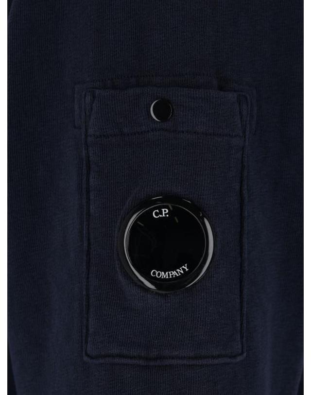 씨피 컴퍼니 [해외직구] 26SS 씨피 컴퍼니 집업 니트 20CMSS208A110337O 889 Blue 착용컷