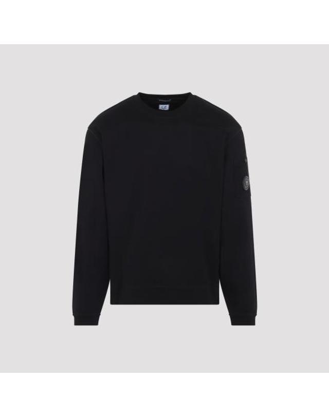 씨피 컴퍼니 [해외직구] 26FW 씨피 컴퍼니 긴팔 티셔츠 21CMTS100A 110580W 999 BLACK 착용컷