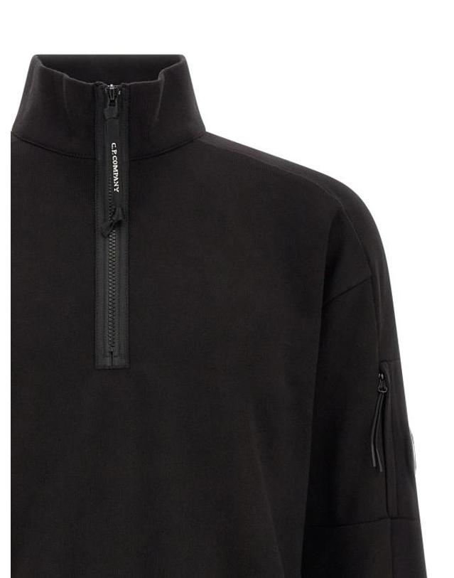 씨피 컴퍼니 [해외직구] 씨피 컴퍼니 긴팔 티셔츠 LD21CMSS033A005086W999 BLACK 착용컷