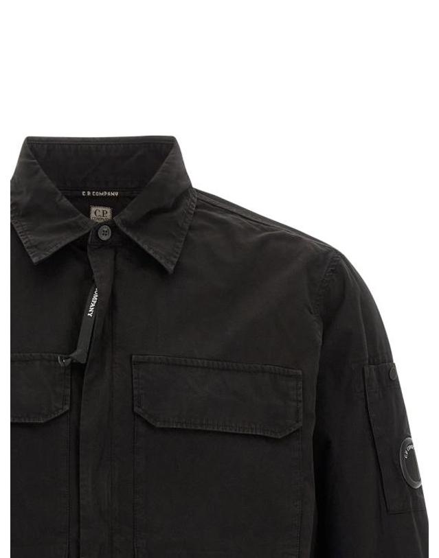 씨피 컴퍼니 [해외직구] 26FW 씨피 컴퍼니 긴팔 셔츠 RCCMOS752A110143G999 Black 착용컷