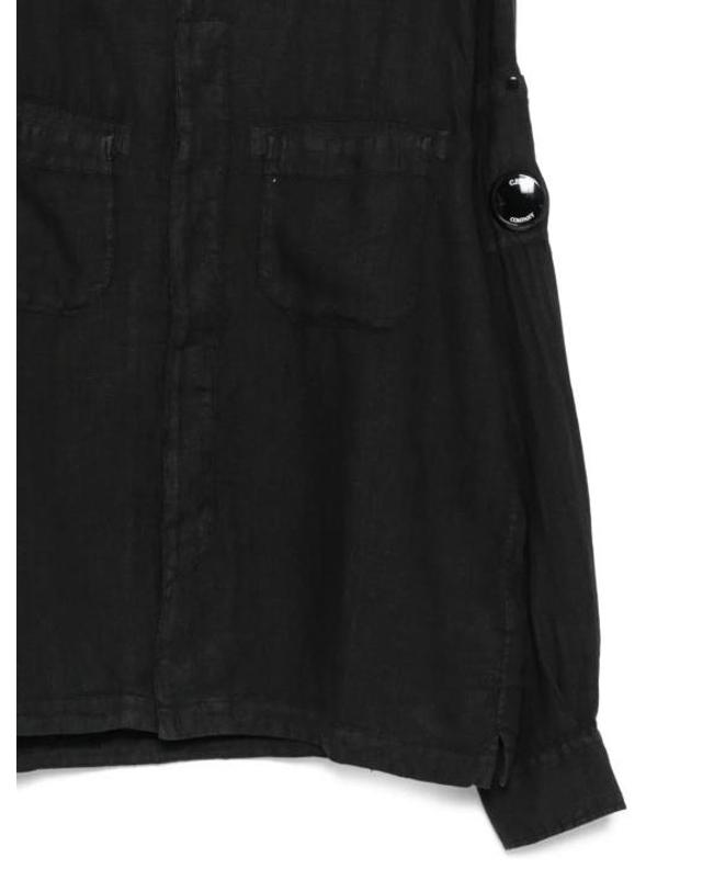씨피 컴퍼니 [해외직구] 26SS 씨피 컴퍼니 긴팔 셔츠 20CMSH259A110533G999 BLACK 착용컷
