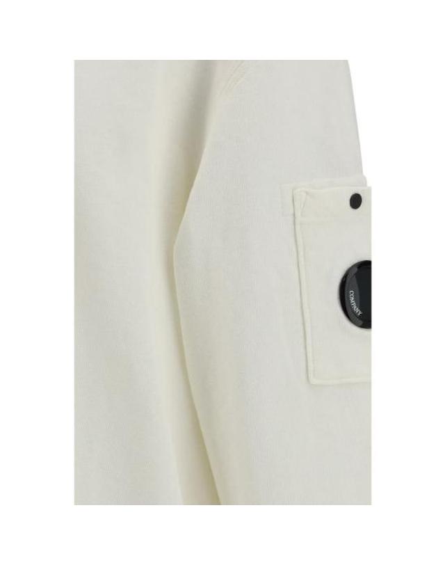 씨피 컴퍼니 [해외직구] 26SS 씨피 컴퍼니 긴팔 티셔츠 CP20CMSS207A110337O103BB WHITE 착용컷