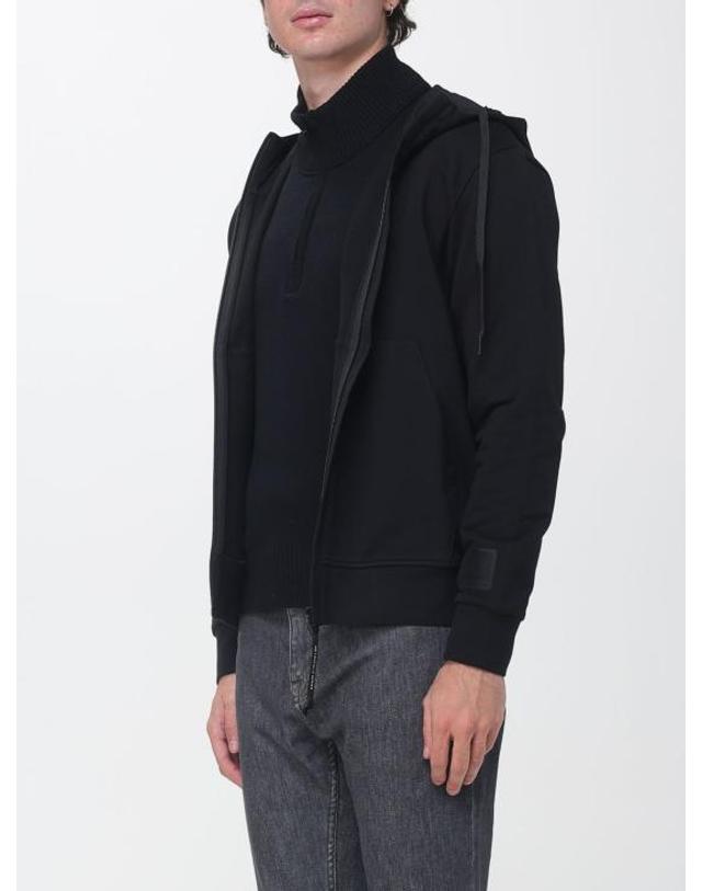 씨피 컴퍼니 [해외직구] 26FW 씨피 컴퍼니 긴팔 티셔츠 21CLSS017A006452W 999 Black 착용컷