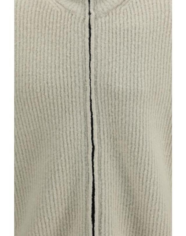 씨피 컴퍼니 [해외직구] 26FW 씨피 컴퍼니 집업 니트 21CMKN249A110784A120 SILVER BIRCH 착용컷