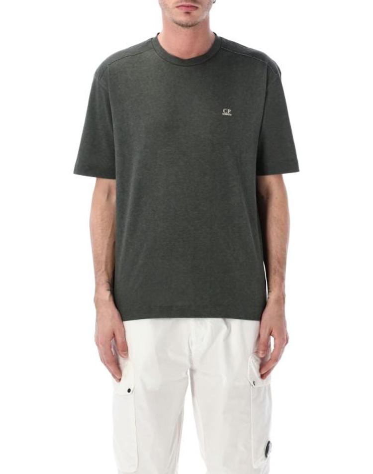 C.P. COMPANY [해외] 26SS 씨피 컴퍼니 반팔 티셔츠 20CMTS192A110643P 921 GREY MEL GUNMETAL E7TYXX42115