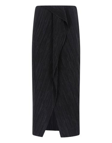 [해외직구] 26FW 캘빈클라인 롱 스커트 LV044G229G UB1 Black