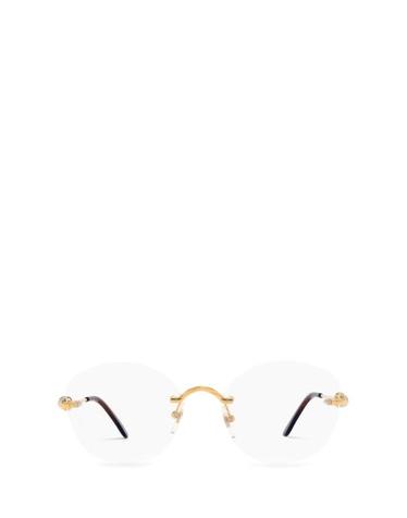 [해외직구] 25FW 까르띠에 림리스 무테 안경 CT0376O 001 GOLD