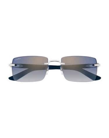 [해외직구] 26SS 까르띠에 선글라스 CT0579S 004 BLUE 55 SILVER