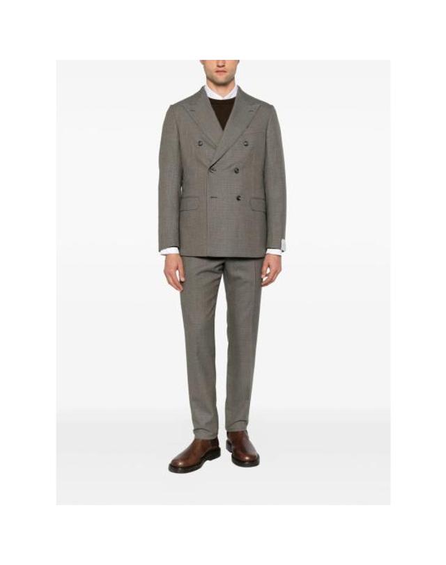 카루소 [해외직구] 26FW 카루소 수트 자켓 510239 LN1JD612F 0550 GREY BROWN 착용컷