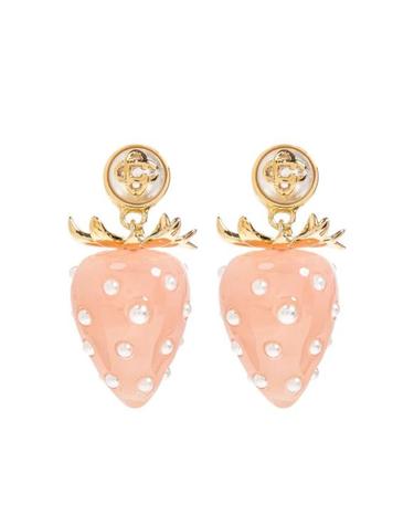 [해외직구] 26SS 카사블랑카 이어링 A SP26 JW 366 01 GOLD PINK WHITE