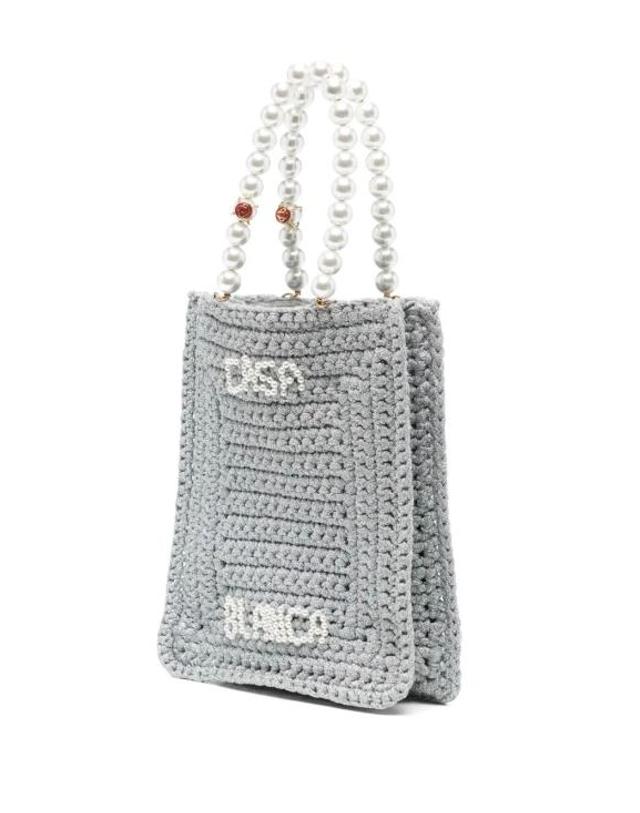 카사블랑카 [해외직구] 25SS 카사블랑카 숄더백 APS25 BAG 113 01 SILVER 착용컷