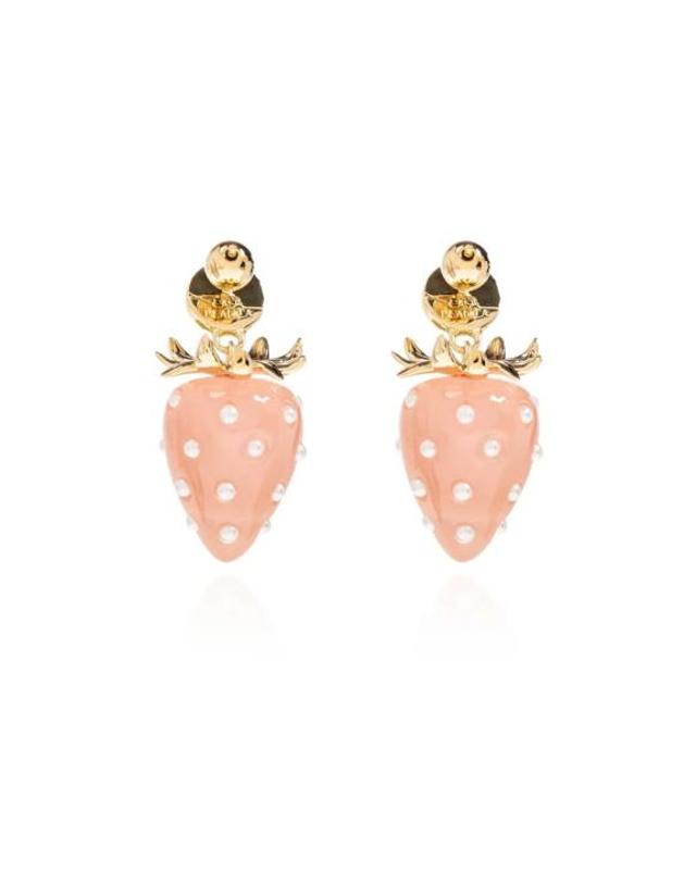 카사블랑카 [해외직구] 26SS 카사블랑카 이어링 A SP26 JW 366 01 GOLD PINK WHITE 착용컷